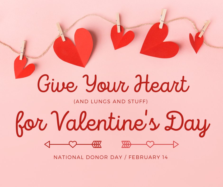 LCSOTN's tweet image. Valentine’s Day is also National Donor Day. The Loudon County Sheriff’s Office encourages the community to give the gift of life this Valentine’s Day by registering to be an organ donor. For more information, please visit the Donate Life America website. donatelife.net