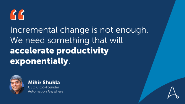 At Davos, <a href="/AutomationAnywh/">Automation Anywhere</a> CEO, Mihir Shukla, sat down with Pranjal Sharma to explore what the future of automation holds. See how automation is a force for good, creating opportunities for employment, boosting productivity, &amp; addressing the skills-gap. bit.ly/3IogoXK