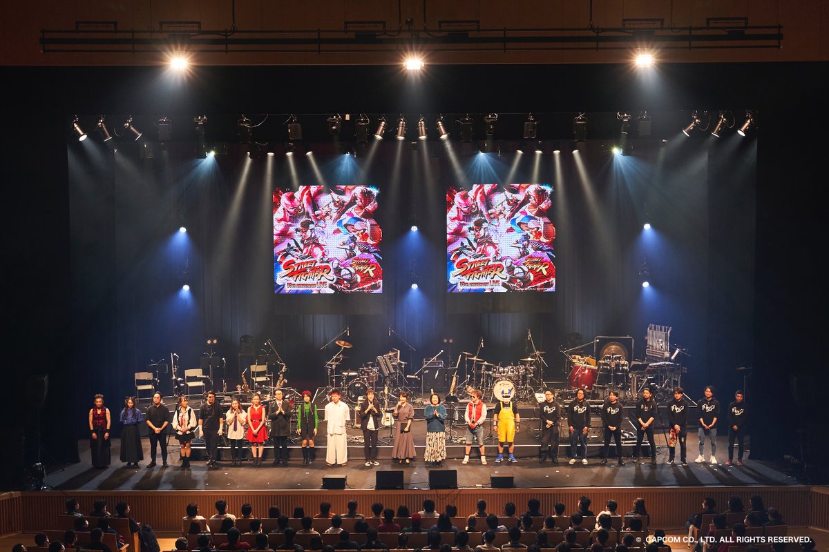 SF35th_Live's tweet photo. 公演にお越しいただいた皆さま、配信をご覧になっていただいた皆さま、誠にありがとうございました🎶
心より感謝致します‼️
⚡️YOU WIN⚡️

#ストリートファイター35周年記念ライブ 
#SF35th_Live

@CAPCOM_CAPJAMS 
@ebicyandrums
@ryotakadadaan
@ryuupyon
@ss0126trombone
@Nakazawa_Madoka https://t.co/k0L8FokHvl