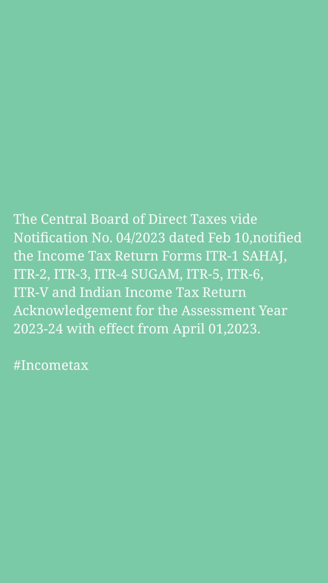MonikaSurana7's tweet photo. #Incometax #upates https://t.co/uQCMiogLCd
