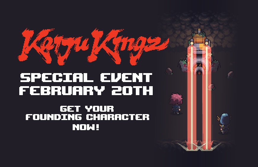 🎉We're giving away 5 Founding Characters to celebrate the upcoming <a href="/KaijuKingz/">KaijuKingz</a> x <a href="/The_Beacon_GG/">The Beacon</a> event!

To participate:
1. Like this tweet
2. Quote tweet this
3. Tag a friend

Giveaway ends Feb 20th 14:00 UTC and winners will be announced shortly after!

#thebeaconxkaijukingz