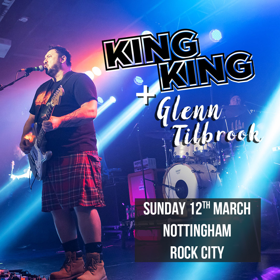 King King Plus Special Guest Glenn Tilbrook
Rock City, Nottingham. Sunday 12 March 
🎟️ bit.ly/KingKing_
<a href="/Rock_City_Notts/">ROCK CITY</a> 
<a href="/glenntilbrook/">Glenn Tilbrook</a>
<a href="/PlanetRockRadio/">Planet Rock</a> 
<a href="/thegigcartel/">The Gig Cartel</a>