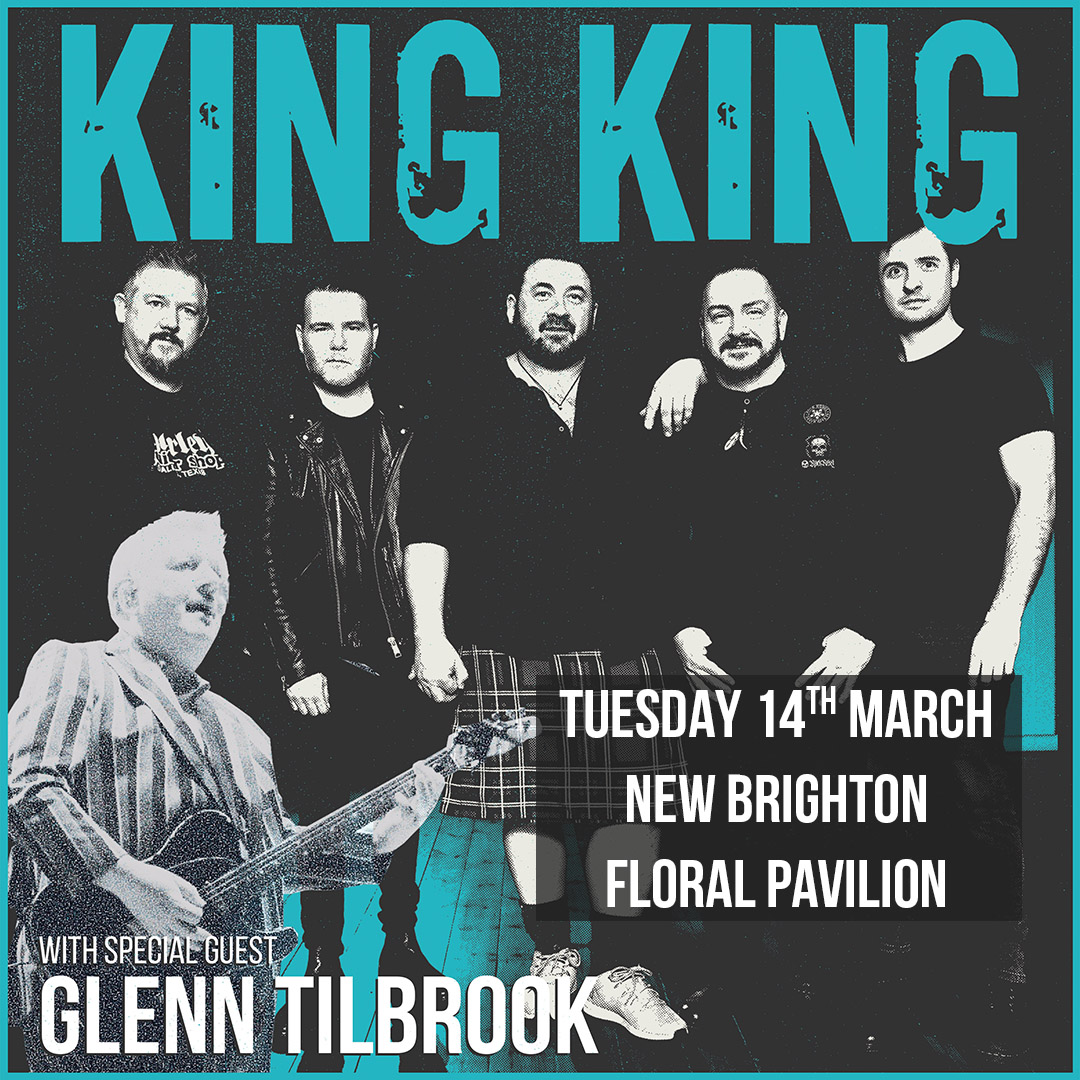 King King Plus Special Guest Glenn Tilbrook
Floral Pavilion Theatre, New Brighton, Wirral. Tuesday 14 March
🎟️ bit.ly/KingKing_
<a href="/FloralPavilion/">Floral Pavilion</a> 
<a href="/glenntilbrook/">Glenn Tilbrook</a>
<a href="/PlanetRockRadio/">Planet Rock</a> 
<a href="/thegigcartel/">The Gig Cartel</a>