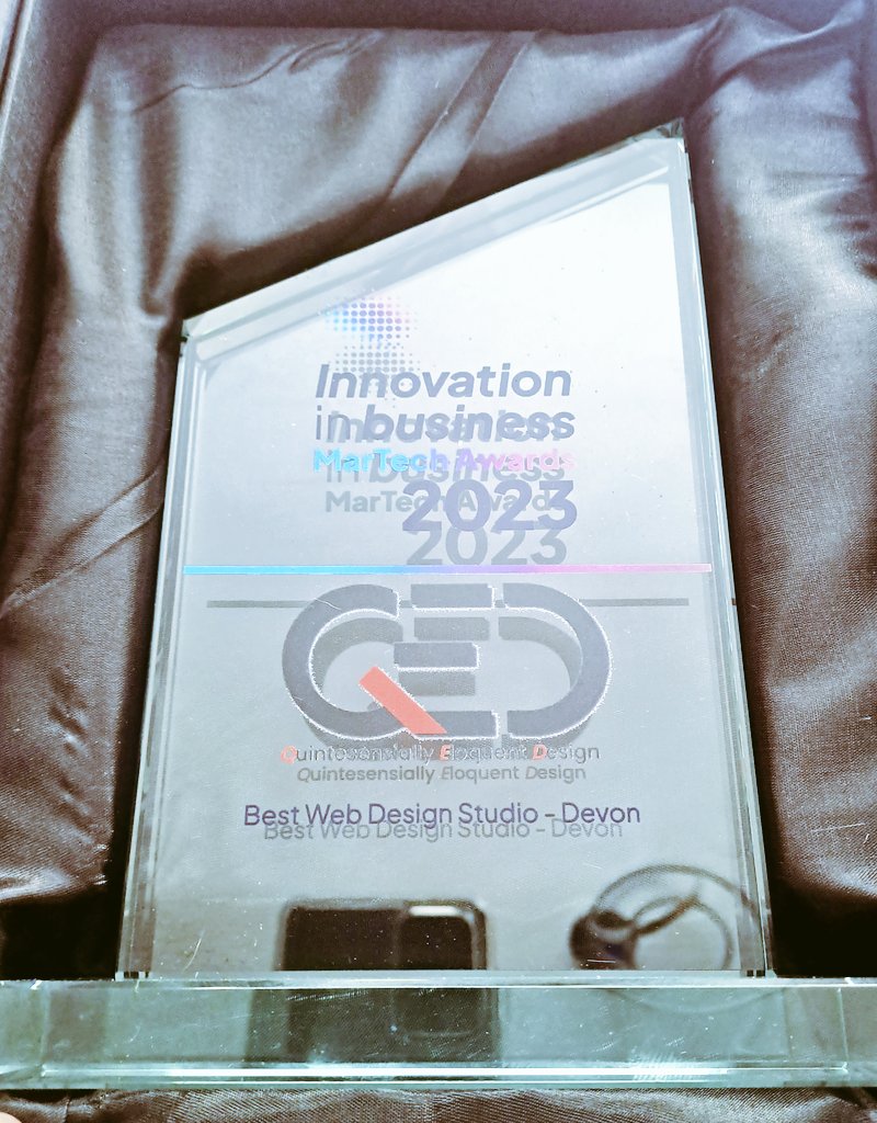 weareqed's tweet image. Well, this is a nice addition to the office. We've been voted the best Web design studio in Devon for 2023
#Devon #Website #seo #sme 
@totnestimes @Plymouth_Live