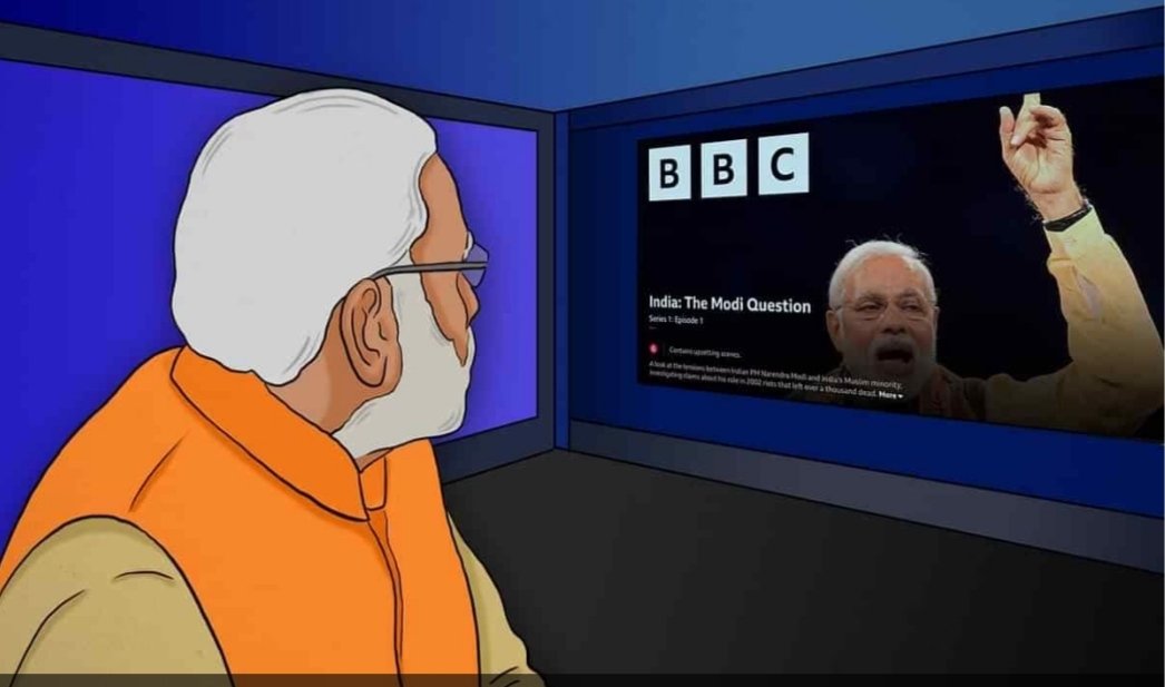 gurshamshir's tweet photo. Modi govt 's gift to #Bbc on #ValentinesDay is IT raid telling hereby
"All's Fair in Love and War ! "
Image : News laundry
#ModiGovt
#bbcindia
#ITraids
#ModiQuestion
#HappyValentine https://t.co/arpJnteVEt