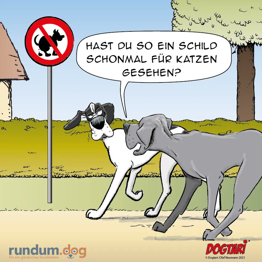 rundumdog's tweet photo. So eine ungerechte und diskriminierende  Welt.

Ich frage mich immer wieder was diese Tafeln sollen. Gute Hundehalter lesen überall auf und die anderen ignorieren selbst die grössten Tafeln...

#Rücksicht #dogtari #lachen #cartoon https://t.co/Vla5Nm8W1Y