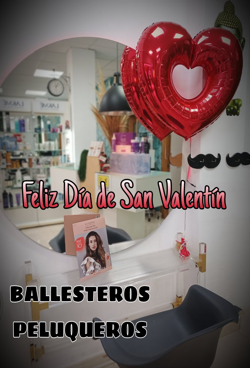 BallesterosPelu's tweet photo. ❤️ Queridos amigos os deseamos un feliz día de San Valentín y que el amor os conquista porque el amor lo conquista todo ❤️
#sanvalentin #amor #diadelamor #todaclasesdeamor #love #BallesterosPeluqueros https://t.co/P9RjucQjJR