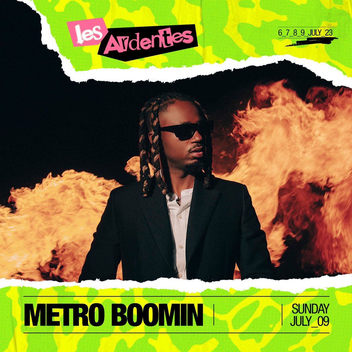 🦸🏾‍♂️🤝🏾🦹🏾‍♂️🔥 <a href="/MetroBoomin/">Metro Boomin</a> aux Ardentes le dimanche 9 juillet ça va être 🔥🔥🔥 Ton ticket sur lesardentes.be , let's get LIT !