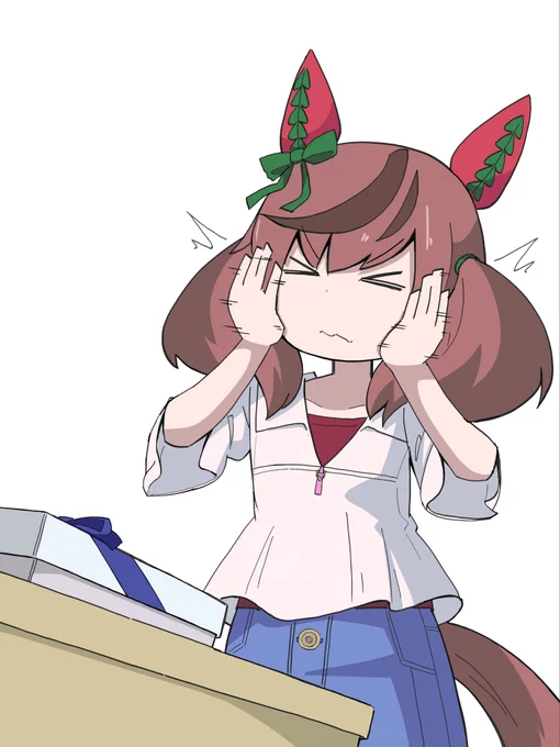#33日ネイチャチャレンジ#ナイスネイチャ#ウマ娘 14日目気合を入れるネイチャ 