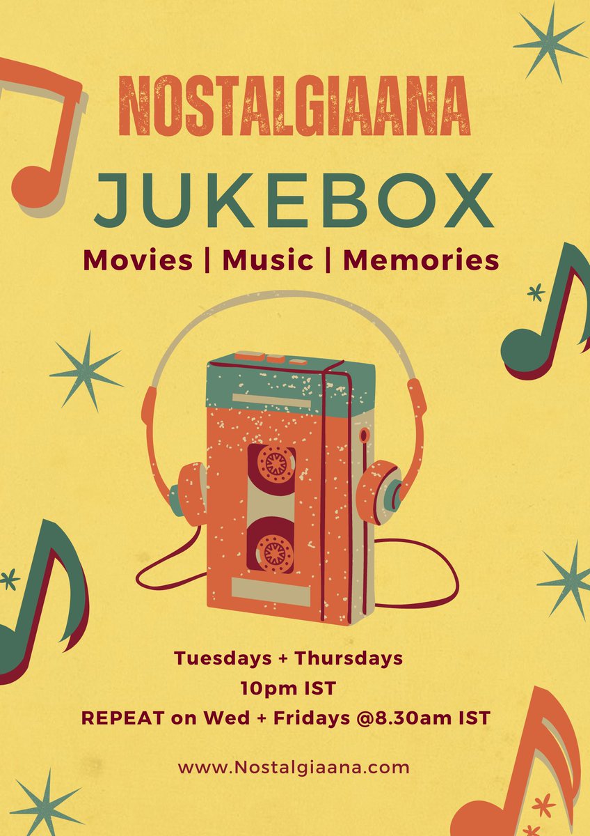 MUZICALLI's tweet photo. Nostalgiaana Jukebox EP.129
Guided Listening Show is like your exclusive music concert where you get to listen to not just the songs, but also decode the nuances of melody, rhythm, instrumentation and emotions.
#Nostalgiaana #jukeboxconnect #Bollywood #1985andbeyond https://t.co/H1oaEIojPG