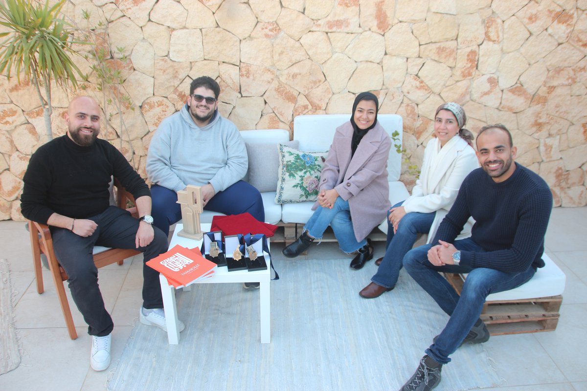 AliKhaled91's tweet photo. The Five Egyptian Architects celebrating their @TamayouzAward  🏆

@ArchDaily @designboom @AmazingArchi @Architizer @ArchitectsJrnal @e_architect @archinect @ArchiloversCom @ArchRecord @architectmag @ArchiDesignX @DesignObserver @EgyptianStreets @CairoScene @Identitymageg @artnet https://t.co/TUcchio5H6