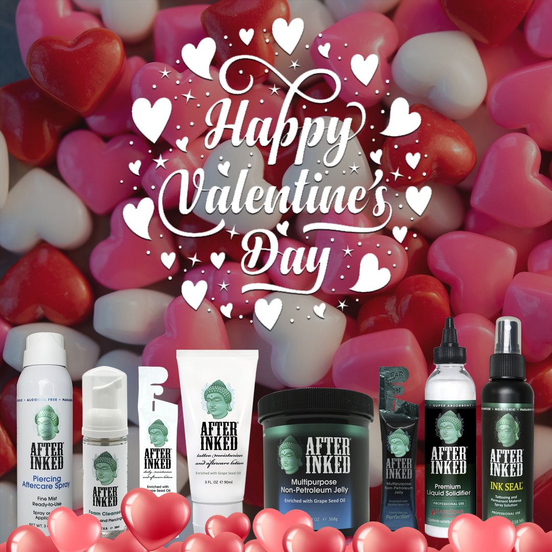 Happy Valentine’s Day. Love unconditionally with all your heart. #HappyValentinesDay #ValentinesDay #Valentines #afterinked #proudusers #formulatedforperfection #afterinkedeveryday #tattooaftercare #inkseal #npj #vegan #heart #hearts #love #lovetattoo #valentinegift #gift