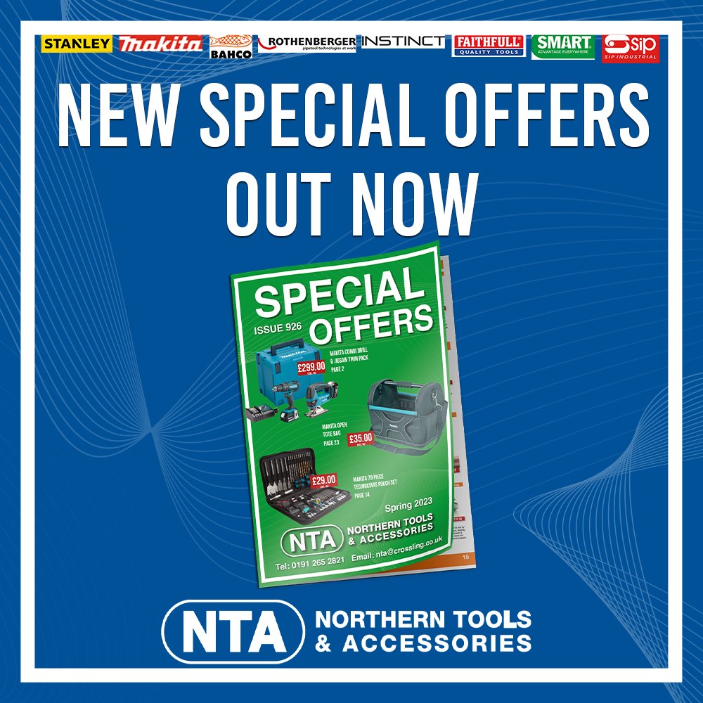 NorthernTools's tweet image. OUT NOW! Pick up your copy today or view online now. Filled with bargains, best sellers, new lines and more! 
crossling.co.uk/documents/Nort…