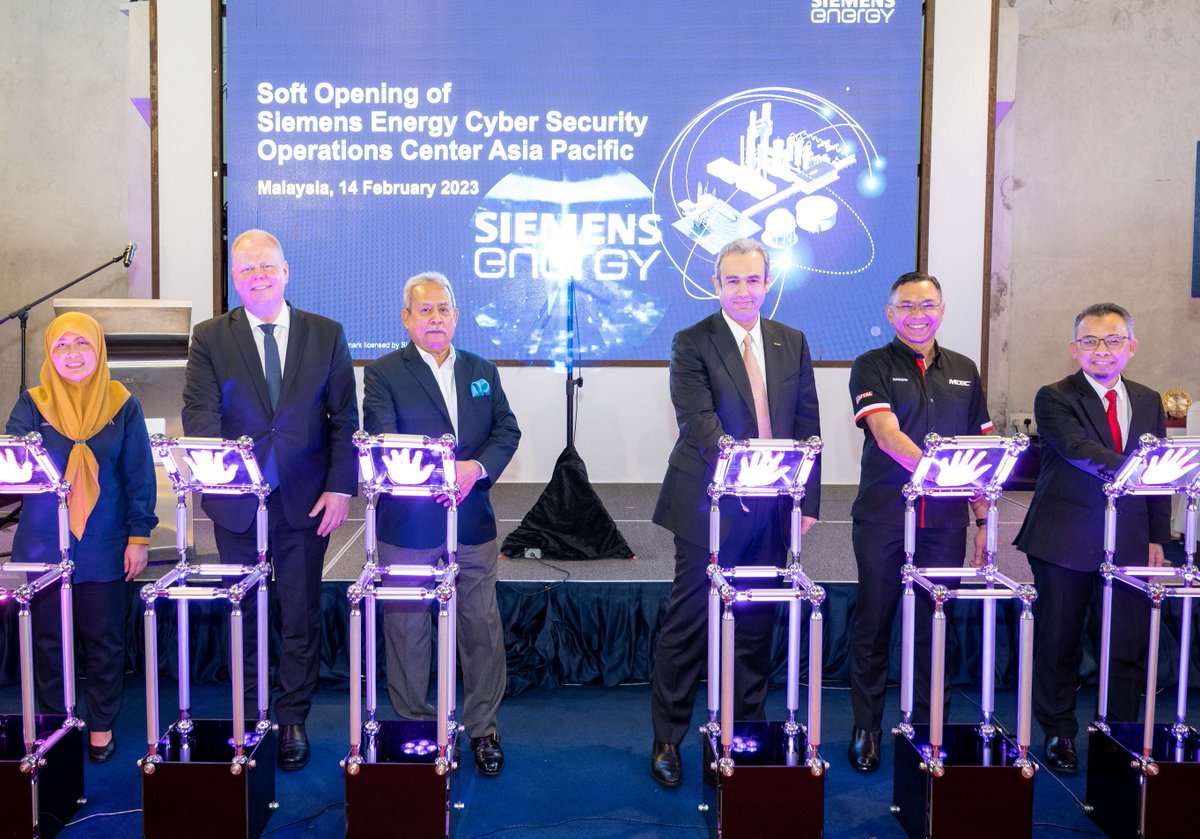 A resilient #cybersecurity landscape is integral to the energy transition. The interconnection of industrial devices and systems increases the risk of cyberattacks. Today, we opened the first Energy Cyber Security Operations Center in Malaysia to protect critical infrastructure.