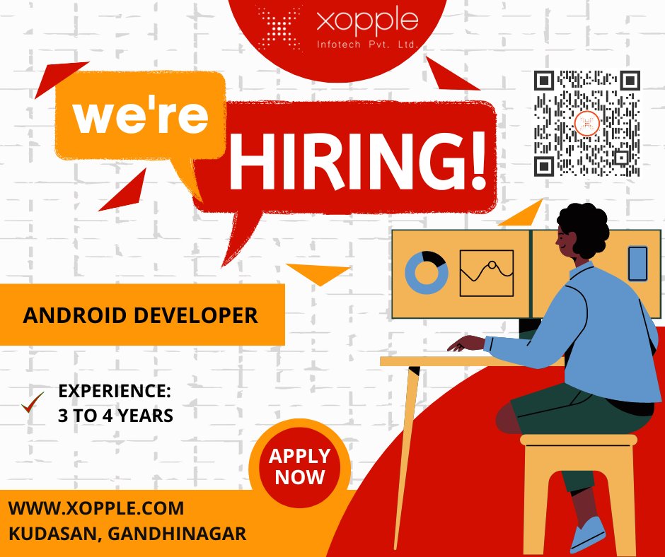 xopple_infotech's tweet image. #android #developers
Xopple is Hiring.
Apply Now, bit.ly/3BXc52d
connect Xopple Infotech Pvt. Ltd.
#Android_SDK #kotlin #sqlite
#perks #5daysworking #lunchfromoffice #breakfastfromoffice #mediclaim #job #developer #itjobs #android #hiring #itcompany #career #opportunity