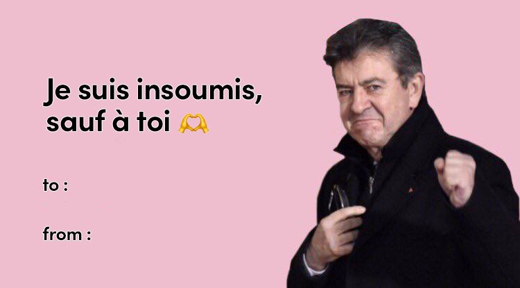 postbadjeanluc's tweet photo. comme chaque année, mélenchon vous aide à pecho pour la st-valentin 🫶 https://t.co/OmihLMU2HU