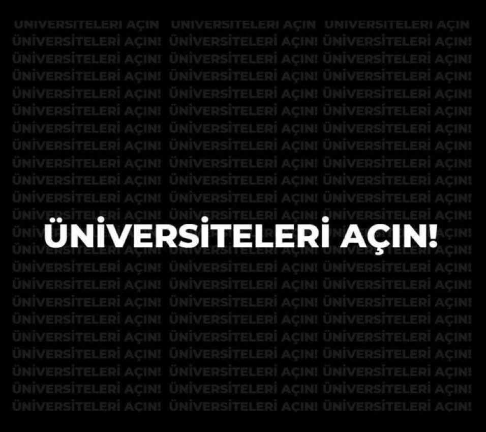 Üniversiteleri açın ! #yapmayın #Uzaktanegitimİstemiyoruz #uzaktan