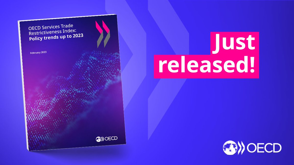 Just released! 📚

Discover the 🆕 edition of the OECD Services Trade Restrictiveness Index &amp; learn about #ServicesTrade Policy Trends up to 2023!

🔎 Read the full publication ⤵️
oe.cd/STRI #OECDSTRI