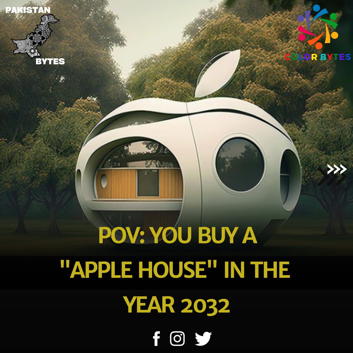 PakistanBytes's tweet photo. What buying an Apple House will look like in 2032 🤣.

Video Credits: @MattHadouken 

#pakistanbytes #applehouse #Apple #colorbytes https://t.co/ZKiZ0clDyM