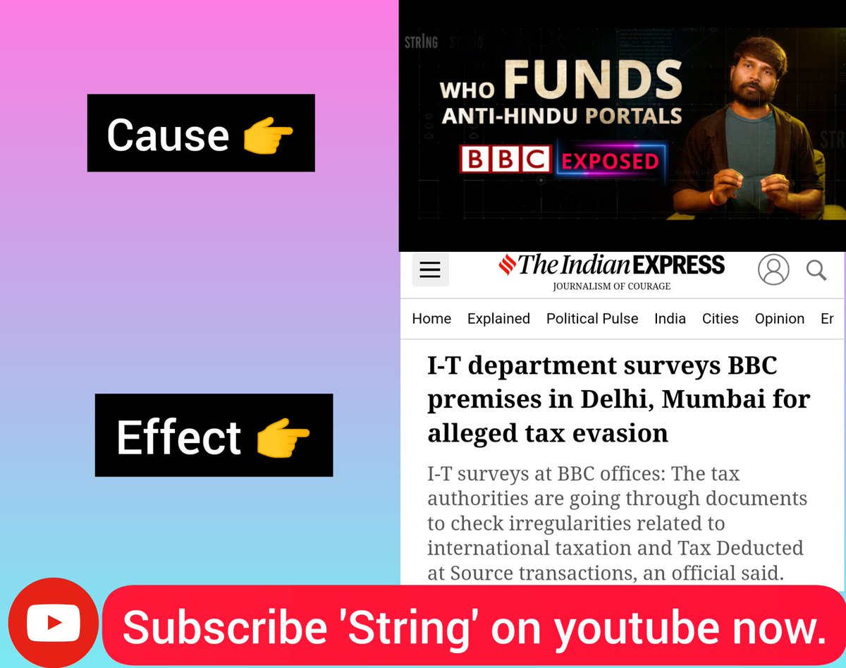 raunaqqkumar's tweet photo. It happens with every EXPOSE of @stringreveals🥳 So glad to see government taking action.
#BBCdocumentary
#ITRaid
@PMOIndia @narendramodi @AmitShahOffice @AmitShah @myogiadityanath @vijaygajera https://t.co/TXsPJ9Z6tK