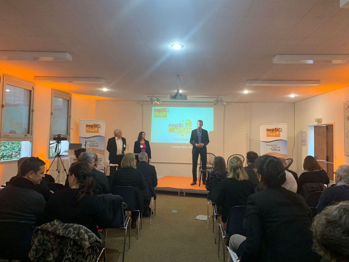 NEPSI_EU's tweet photo. Aujourd'hui en 🇫🇷 au séminaire national de #NEPSIinACTION. A l'agenda👉🏻 Législation nationale et bonnes pratiques autour de l'exposition à la silice cristalline.👉🏻 Dialogue social pour renforcer la santé &amp; sécurité au travail👉🏻 Prévention dans les petites &amp; moyennes entreprises. https://t.co/xtrEt165zk