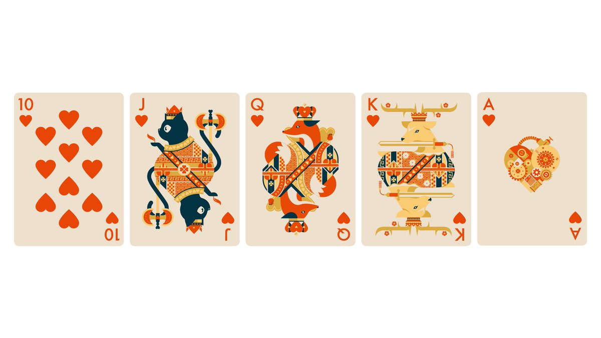 At the first flush of love, everyone becomes a poet. Happy Valentine’s Day! #royalflush ♥️