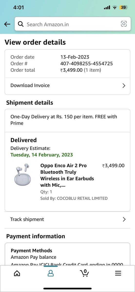 subhojit001's tweet photo. @amazonIN ordered @OPPOIndia Enco Air 2 Pro from https://t.co/K3Zvbw667C with order ID: 322453941106 as birthday gift but received kodak instant print instead. Raised a complain also with customer care @amazonIN  please resolve this issue as soon as possible https://t.co/pqnuylDIvg