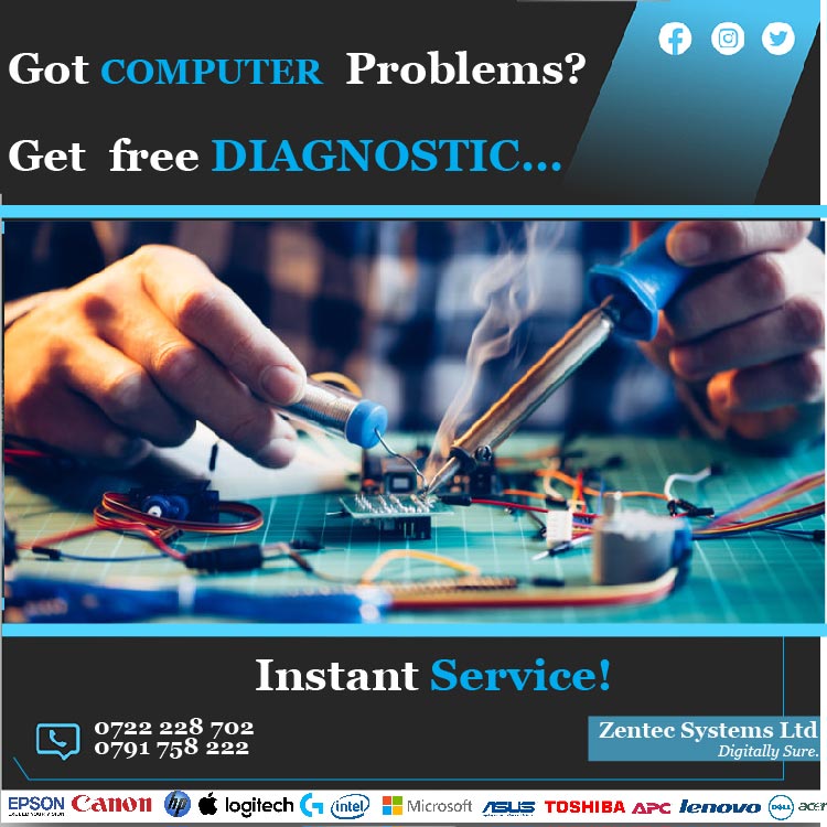 Zentec_Systems's tweet image. Consult us for all Desktop Computers, Laptops, Computer Accessories, Printers,  Diagnostics and Repair.

0791758222/0722228702

#WeAreIT

Rachel Ruto | Simps |#MensConference2023 | Ashabab | SLDF | Toto

Simps Banditry Brian Mutembei Kinuthia #ValentinesDay Njoki Kitengela