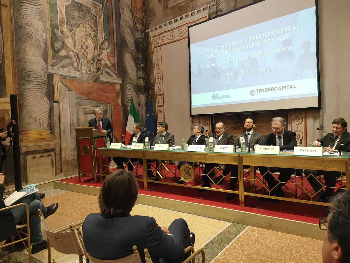 gasparripdl's tweet photo. #Senato. Ora partecipo al 4° Rapporto Censis - Tendercapital sulla sostenibilità sociale. La rinnovata sfida del welfare italiano. https://t.co/pXKVqIvuXY