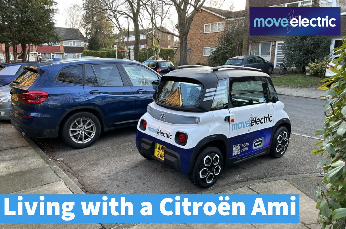 M0veElectric's tweet photo. Living with a Citroen Ami: So. Many. Questions. Be prepared to become an Amibassador https://t.co/LlTUW49QhN #MEAmi https://t.co/YSJ8bFaqaa