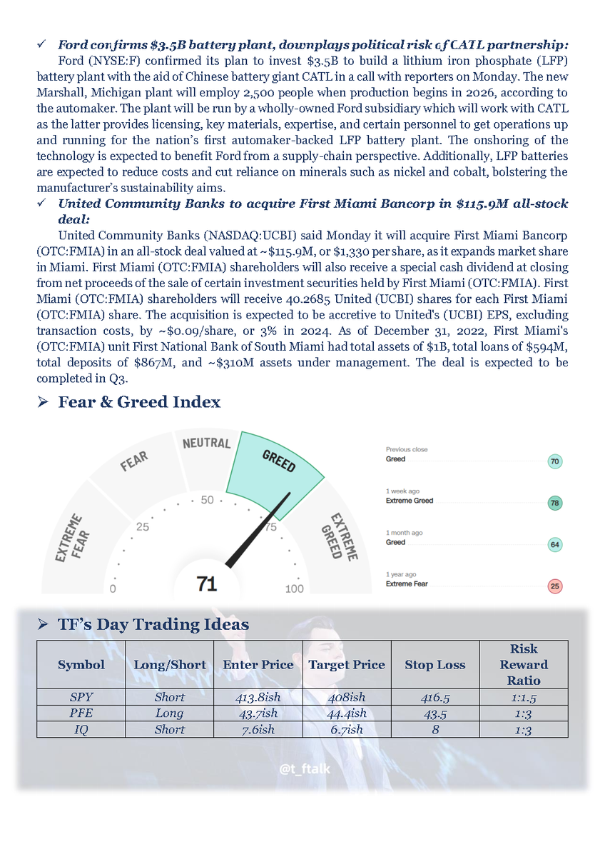 t_ftalk's tweet photo. #tftalks #morning #stockmarkets 20230214: Market Breakfast, enjoy! 🚀 https://t.co/dP7PPpqizZ