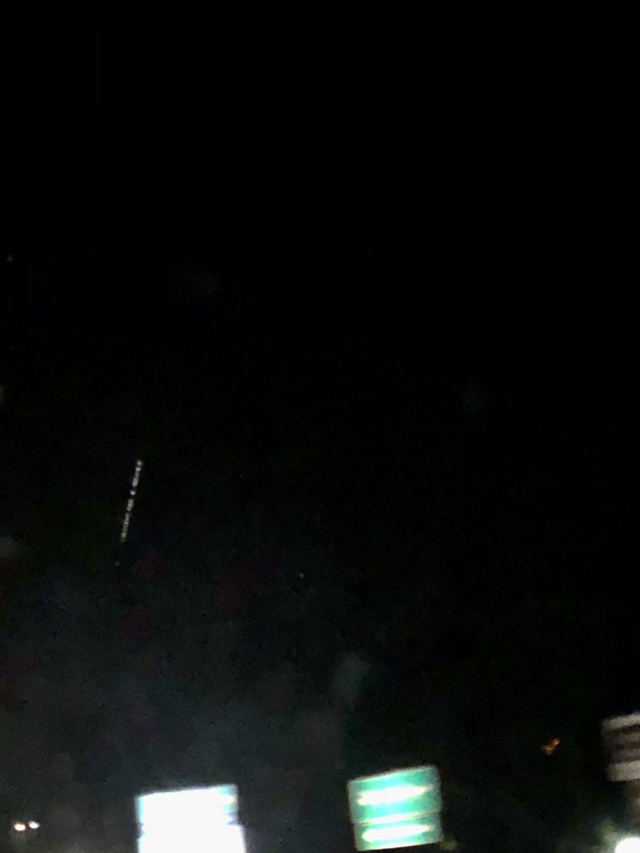 Happened to be looking up and saw #starlink! #westernNY #ValentinesDay