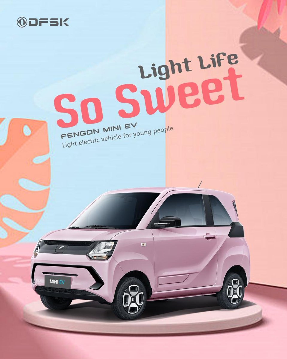 The vibrant color - DFSK MINI EV, the light electric vehicle for young people.
__
Further info: dfsk.com
#MINIEV #MINI #EV #DFSK #DONGFENG #FENGON #electricvehicle #electricvehicles #vehicle #motor #auto