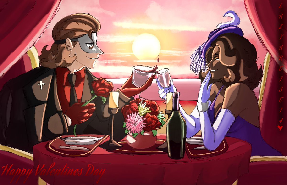 Happy Valentines Day! Have a romantic illustration of Markus and Sharon(Murderer and Sheriff)
This was a submission and finished it a while back but I've waited until this day come so i could post this :')

#ValentinesDay2023
#murderparty
#murderpartyroblox