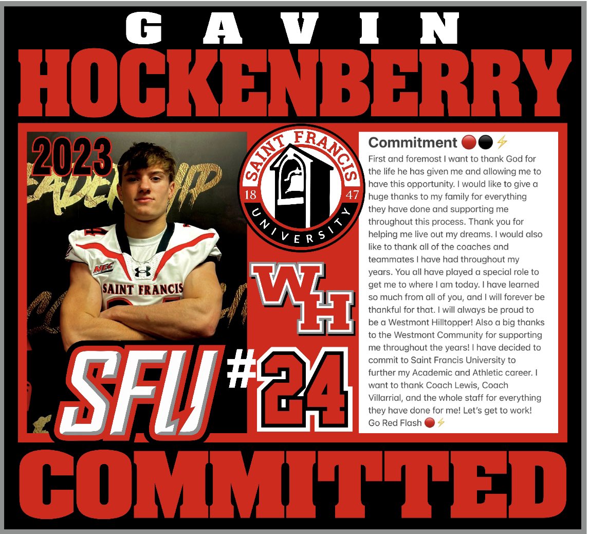 DJHock's tweet photo. Gavin Hockenberry picks SFU! https://t.co/E3he466FwG