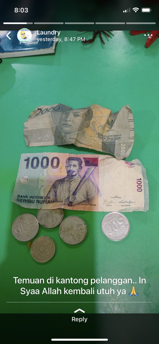 agannyi's tweet photo. WA story laundry langganan yang udah kaya auditor https://t.co/ICLYXXhe3f