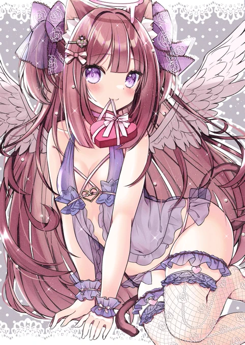 Happy Valentien! 「欲しい・・・?」  #オリジナル #バレンタイン