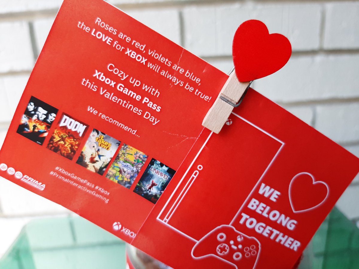 Roses are red, violets are blue,
my LOVE for Xbox will always be true!
Thank you @PrimaInteracti1 for my jar of shortcake Tumbles...
#XboxGamePass #Xbox #XboxZA #PrimaInteractiveGaming #ValentinesDay