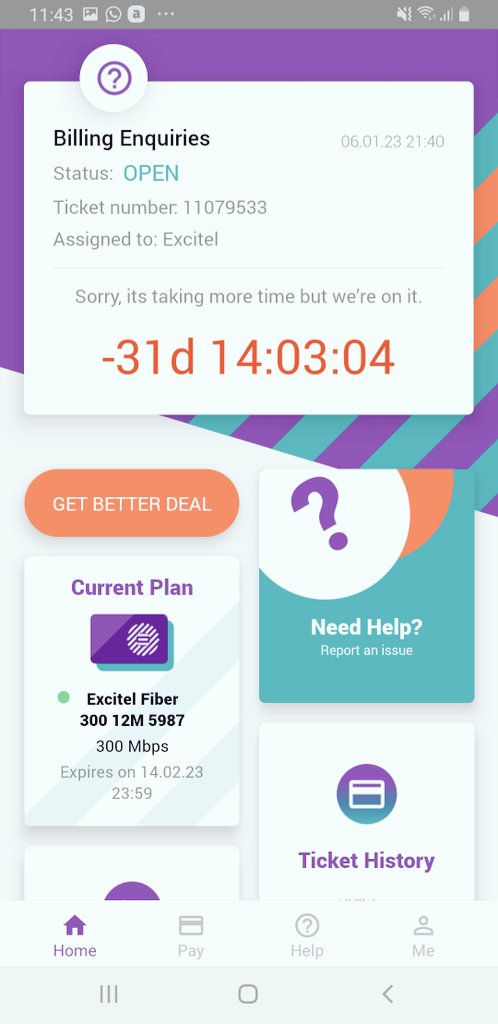 ashutoshkrs's tweet photo. @excitel_rocks Very poor service,  pathetic..... Excitel thinks customers are fool. Going to switch service provider. Excitel keeps tickets pending for months and provides no resolutions. Guys don't take Excitel connection, worst experience ever very unprofessional and Unethical. https://t.co/HfqjRvpaKQ