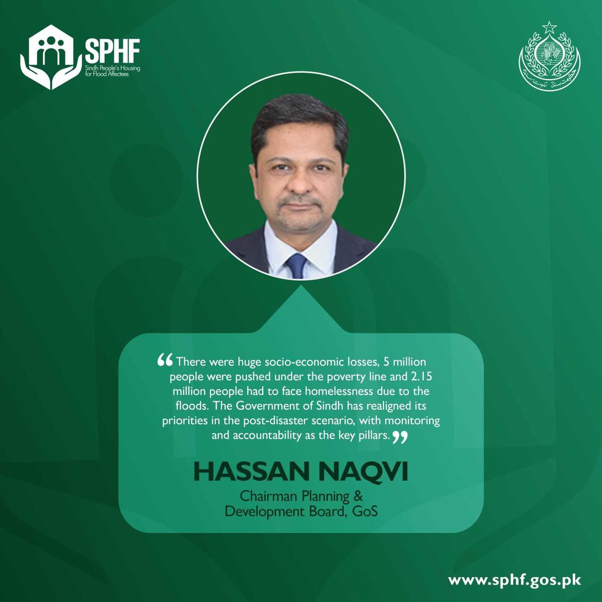 Sindh People's Housing For Flood Affectees on Twitter "During his