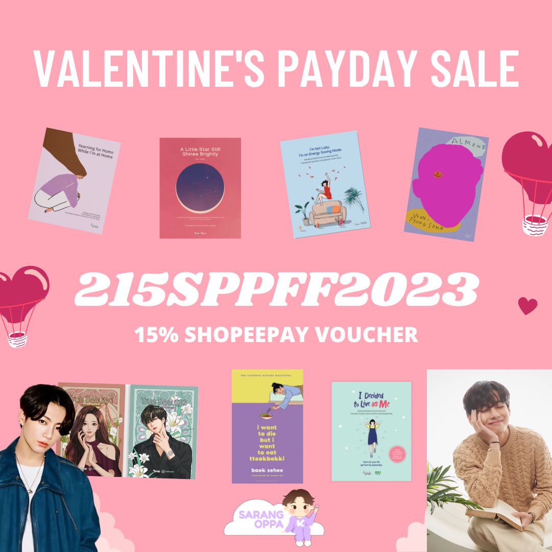 sarangoppa_ph's tweet photo. free vouchers and big discounts for kpop books and merch! 🥰

shopee link: https://t.co/2l9idkw57A https://t.co/wNpItyQztl