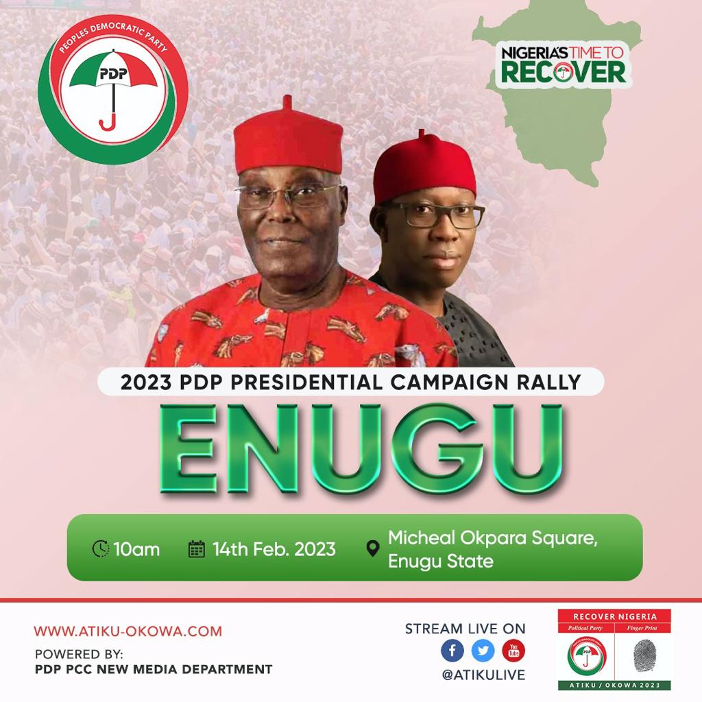 Femiolaolu1's tweet photo. The SouthEast loves the #recoveryteam.
Enugu, #RecoverNigeria with #AtikuOkowa2023.
#AtikuinEnugu https://t.co/nz33Dep70W