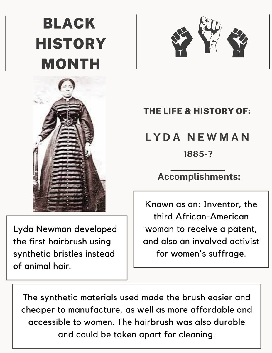 HaircarePlanner's tweet image. Black History Month: 
The Life &amp;amp; History of Lyda Newman
#blackhistory #BlackHistoryMonth #gettingtoknow #psychology #education #neverforget #haircare
