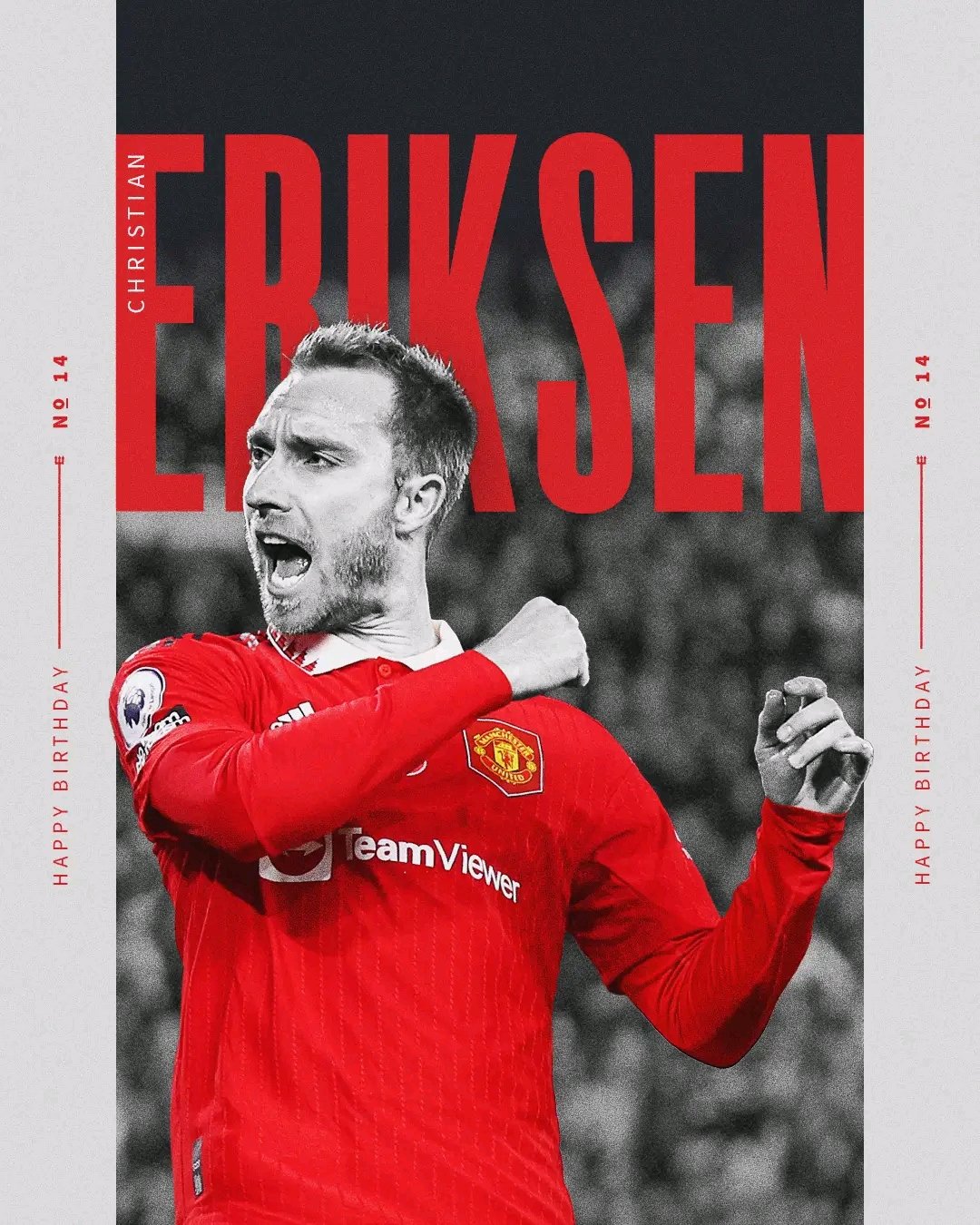 Happy birthday our very own valentine package Christian Eriksen  