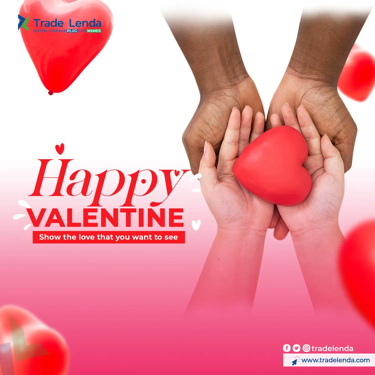 TradeLenda's tweet photo. Wishing you lots of love and success.
Share the experience, make today memorable.
Happy Valentine's Day from all of us at Trade Lenda
#tradelenda #financeplug #valentinesday #happyvalentine #love https://t.co/YGOE2tnd3L