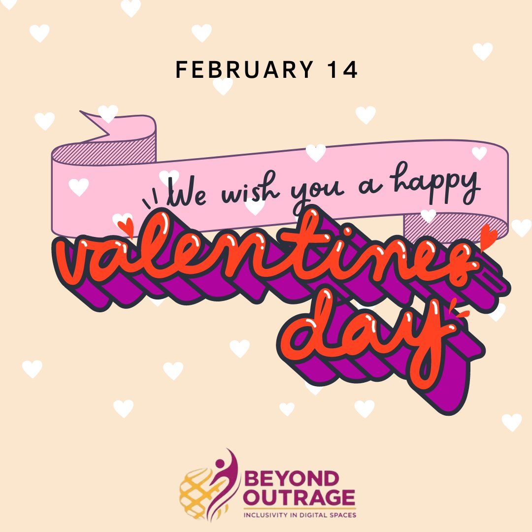 beyond_outrage's tweet photo. HAPPY VALENTINE’S DAY #ValentinesDay2023 

Love is respectful even our keyboards make us think otherwise.

Today we action everyone to ensure online safety as we express our love and affection to one another. https://t.co/3aK7CKMQ5w