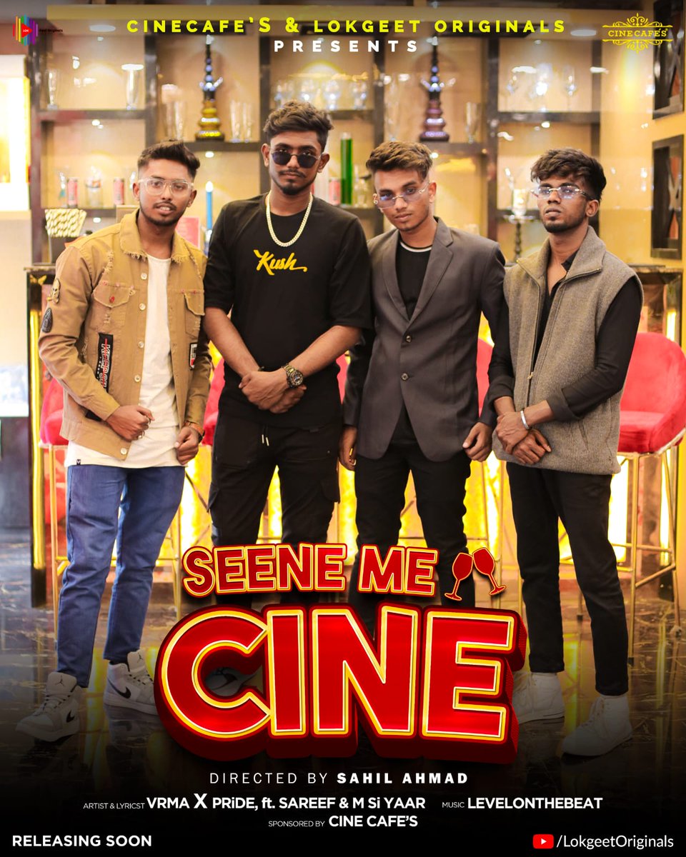 THEIDOLZ's tweet photo. Seene me CINE.
Sponsored by @cinecafesofficial 
Release from- @zqepictures 
Artist -
@thevrmaa 
@youknowpride 
@sareefmusic 
@m_si_yaar 

#zaddugangofficial #theidolzofficial #theidolz #seenemecine https://t.co/oW7OA15Hse