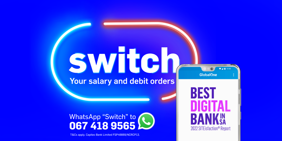 SPONSORED - Switch your salary &amp; debit orders to Capitec and get real cash back. To stand a chance to win up to R10 000 daily, tell us how you’d live your BEST LIFE if you switched to Capitec using #LiveBetterWithCapitec. 

Tag us and <a href="/CapitecBankSA/">Capitec</a> in your post. T&amp;Cs apply.