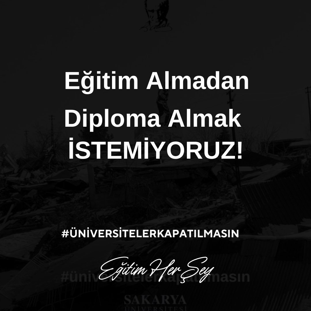 2019 eylülde üniversiteye başlayan bir inşaat mühendisi kimya mühendisi ne kadar laboratuvar görmüştür ?
Akademik takvimi ileri çekin online eğitimle ilerleme olmaz ,öğrenci yetişmez .

#uzaktan