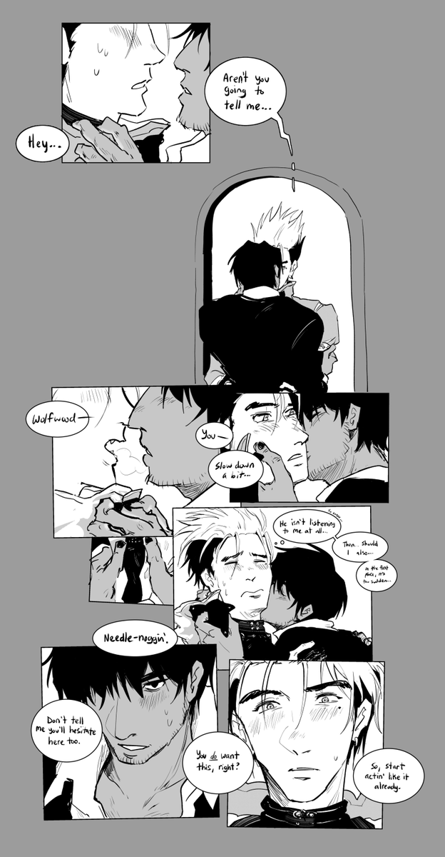 pawschamp's tweet photo. first kiss #vashwood https://t.co/sqn6EuP0N5
